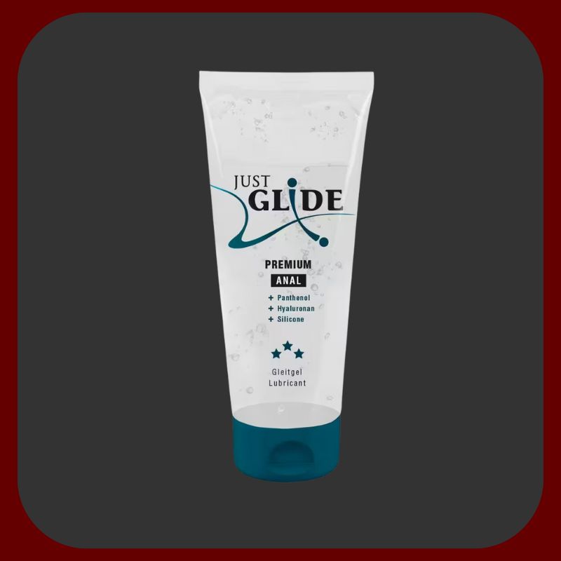Just Glide Anální lubrikant s kyselinou hyaluronovou, panthenolem a silikonovým olejem v balení 50-200 ml