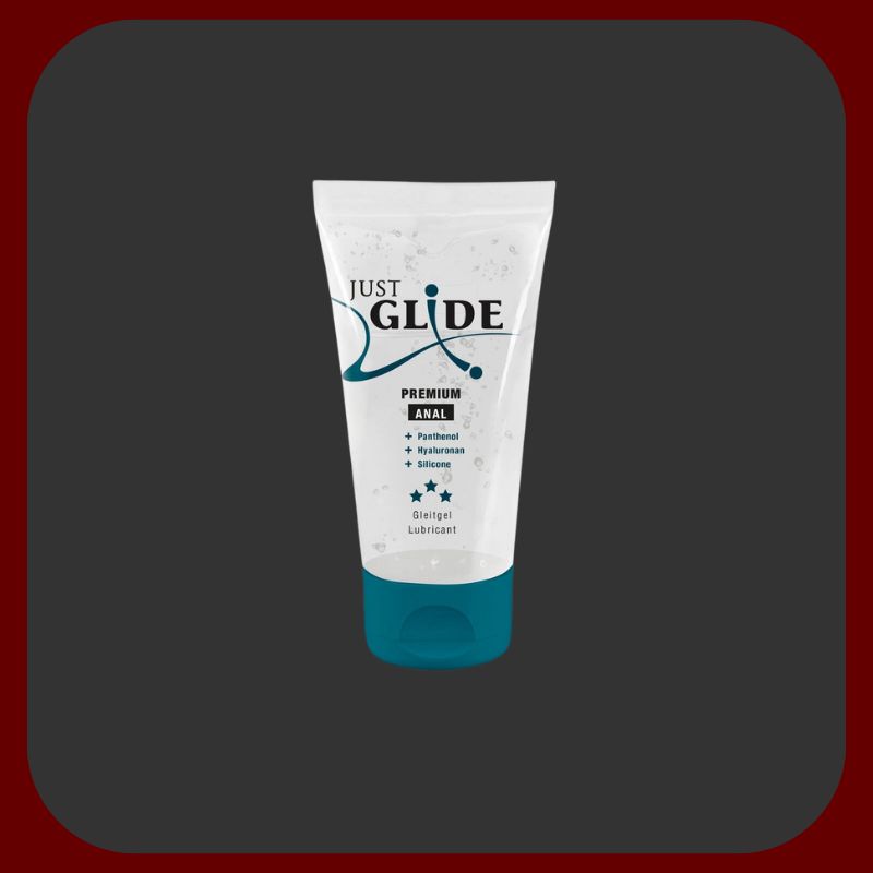 Just Glide Anální lubrikant s kyselinou hyaluronovou, panthenolem a silikonovým olejem v balení 50-200 ml