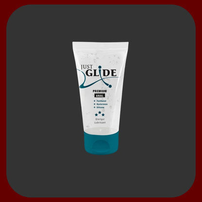 Just Glide Anální lubrikant s kyselinou hyaluronovou, panthenolem a silikonovým olejem v balení 50-200 ml