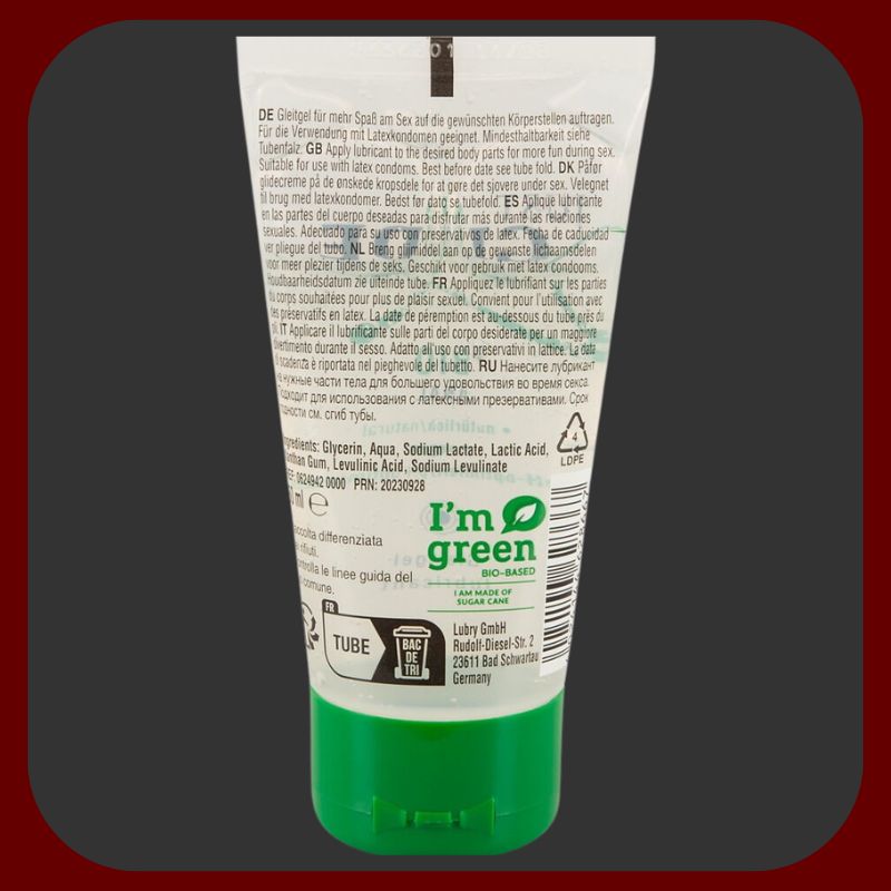 Just Glide Bio Anal 50 ml – organický lubrikant na vodní bázi, veganský a bez vůně, ideální pro anální stimulaci a kompatibilní s latexovými kondomy