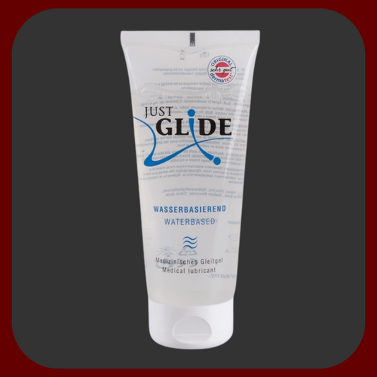 Just Glide – Intimní lubrikační gel na vodní bázi (200 ml), dermatologicky testovaný, vhodný pro citlivou pokožku a kompatibilní s kondomy. Průhledná lahvička s lubrikačním gelem na vodní bázi, obohaceným o 7 bylinných extraktů pro jemnou a přírodní péči o citlivou pokožku.