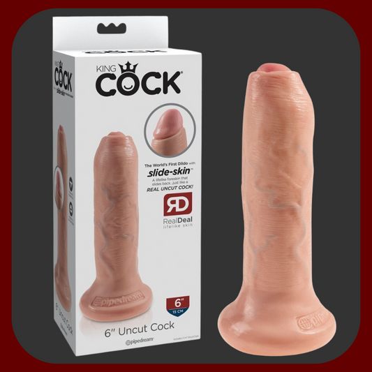 KING COCK 6” – realistické dildo s pohyblivou předkožkou a měkkým tělem. 17 cm dokonalého potěšení z USA. Přirozený zážitek na dosah ruky!