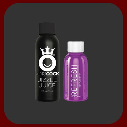 KING COCK 9 – exkluzivní realistické ejakulační dildo 23 × 5,2 cm s inovativní pumpou na výstřik, přirozený tělový odstín, včetně umělé sperma a čističe