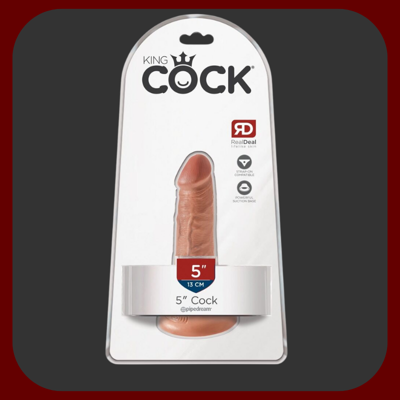 KING COCK ultra realistické dildo o velikosti 14 × 3,2 cm, kompatibilní se Strap-On postrojem, vyrobené v USA z vysoce kvalitní vinylové gumy. Ideální pro solo hrátky i párové potěšení.