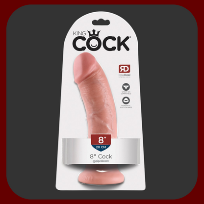 KING COCK ultra realistické dildo 21 x 4,5 cm, vyrobené v USA z prémiové vinylové gumy, s věrnými detaily pro maximální stimulaci bodu G.