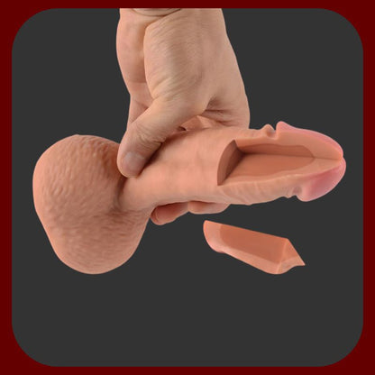 Ultra realistické tělové dildo Kristián s přísavkou, délka 17,5 cm, průměr 4,5 cm, technologie Dual Density pro realistický pocit.