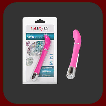 LULU Scoop vibrátor na bod G, 15 cm, růžový, 3 vibrační režimy, voděodolný.