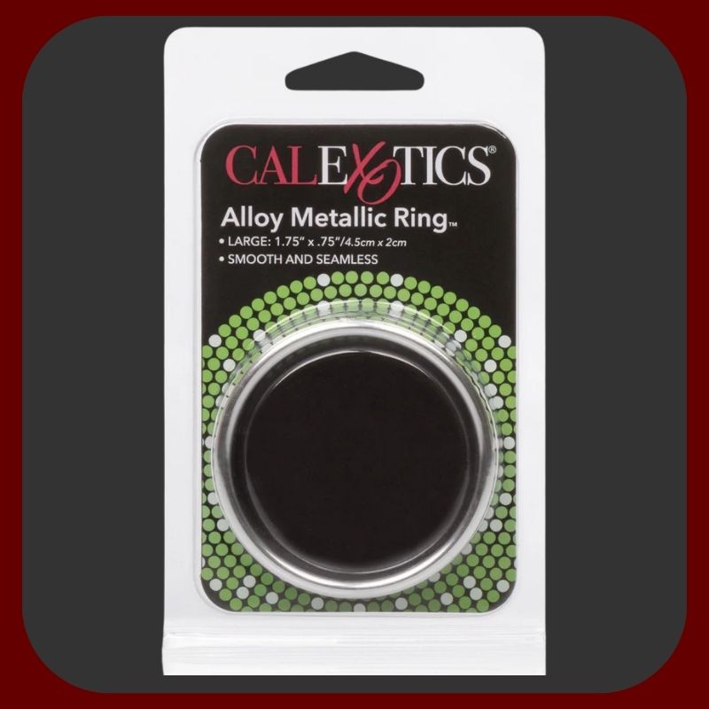 Hladký kovový erekční kroužek ve velikostech M, L a XL s elegantním designem pro pevnější erekci a stylový vzhled.