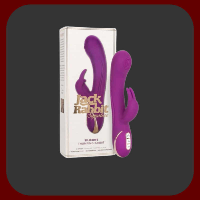 Růžový králičí vibrátor s pulzujícím zajíčkem na klitoris, 25 cm, voděodolný a dobíjecí přes USB, detajl