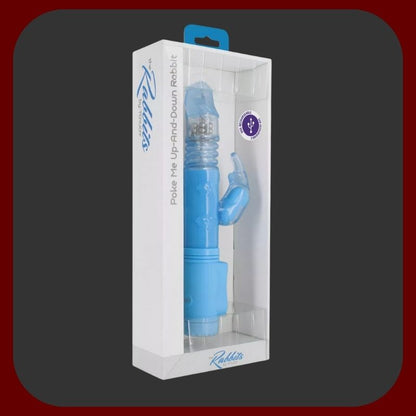 Modrý luxusní vibrátor s rotací, tahem a stimulací klitorisu Blue Rabbit Duo Pleasure – EROSIANA