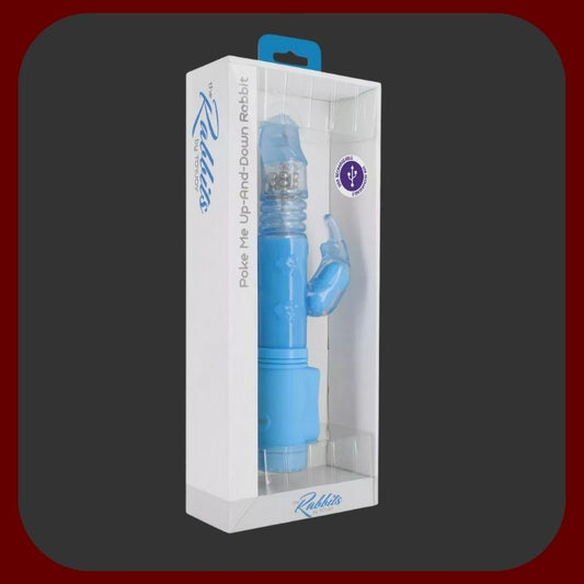 Modrý luxusní vibrátor s rotací, tahem a stimulací klitorisu Blue Rabbit Duo Pleasure – EROSIANA