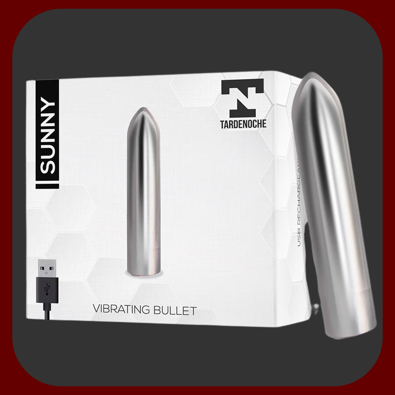 Mini vibrátor s 10ti vibracemi v stříbrné barvě s dobíjením přes USB.