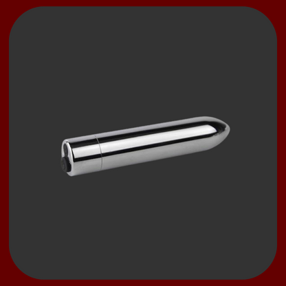 Mini vibrátor s 10ti vibracemi v stříbrné barvě s dobíjením přes USB.