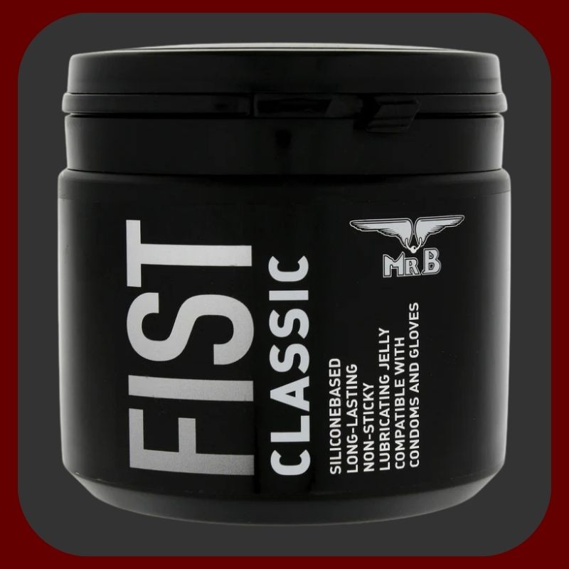 MR.B silikonový lubrikační gel na fisting 500 ml v průhledné lahvičce pro dlouhotrvající kluzkost