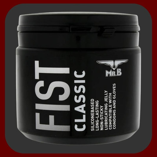 MR.B silikonový lubrikační gel na fisting 500 ml v průhledné lahvičce pro dlouhotrvající kluzkost