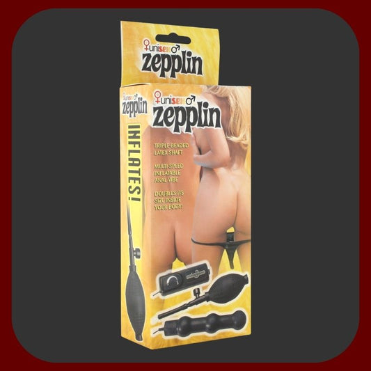 Černý nafukovací anální kolík s vibracemi, 14,5 cm dlouhý, s třemi stimulačními koulemi a nastavitelným průměrem až do 10 cm.