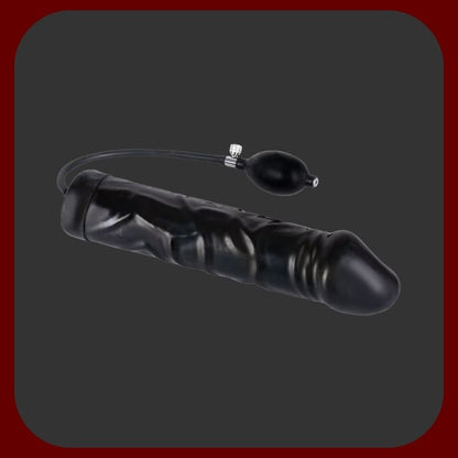 Nafukovací dildo MONSTER v tělové barvě, délka 31,5 cm, průměr až 10 cm, s pumpičkou a bezpečnostním ventilem