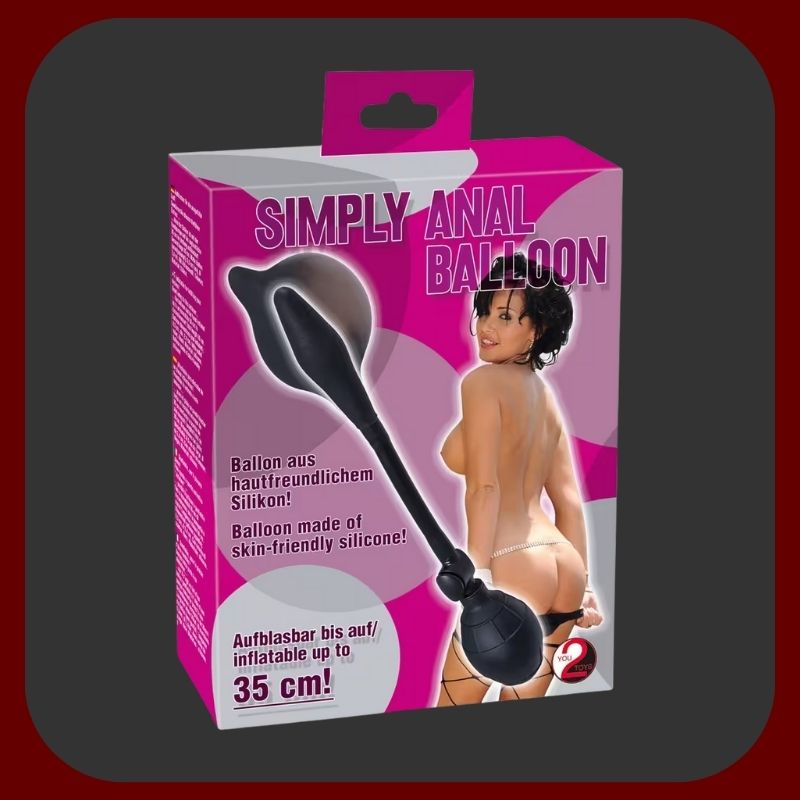 Černé nafukovací dildo z prémiového silikonu s pumpičkou, délka 25 cm, nafouknutelný průměr až 35 cm – EROSIANA