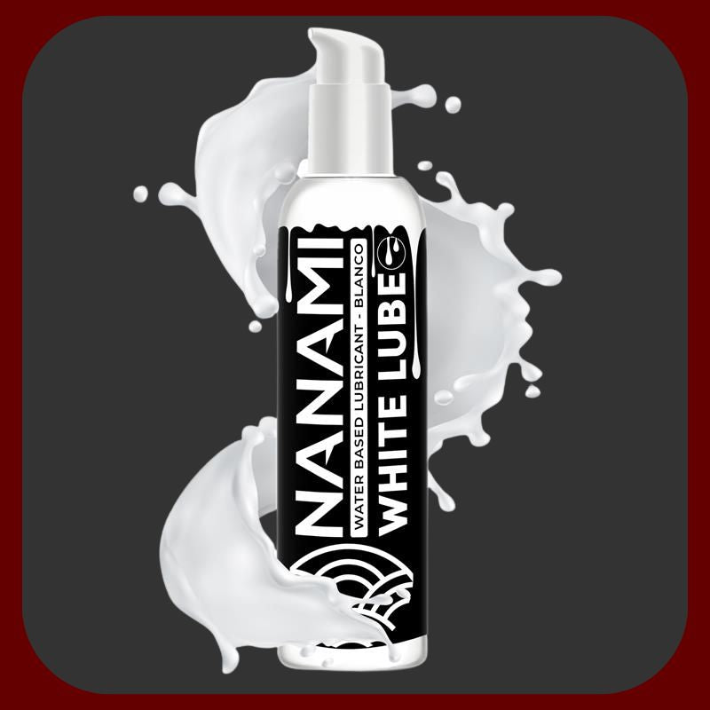 NANAMI White Creamy Lube 150 ml – vodní lubrikant s realistickou bílou krémovou texturou imitující ejakulát, vhodný pro kondomy i erotické pomůcky