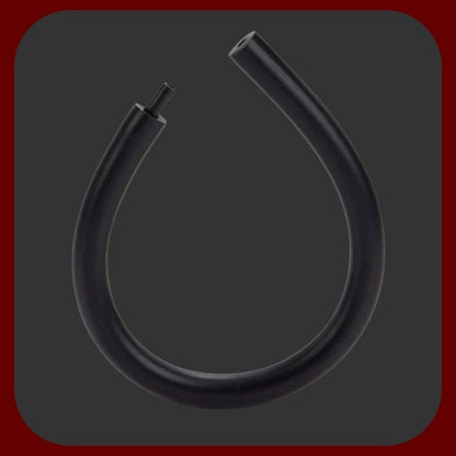 Černý silikonový nastavitelný napínací kroužek na penis s bezpečným zámkem pro pevnou a dlouhotrvající erekci