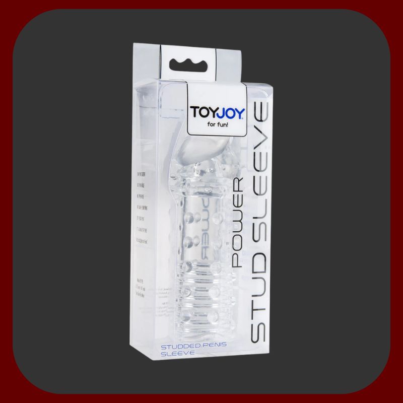 Průhledný elastický návlek na penis s texturovaným povrchem pro prodloužení a zvětšení penisu
