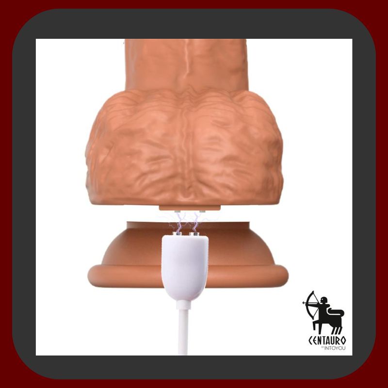 Realistické dildo Octavius – 17,5 cm dlouhé, průměr 3,8 cm, s teleskopickým a 360° oscilačním pohybem, 7 vibračními režimy, magnetickým USB nabíjením, silnou přísavkou a vodotěsným provedením IPX6, vyrobené z tělu bezpečného silikonu pro intenzivní a variabilní stimulaci.