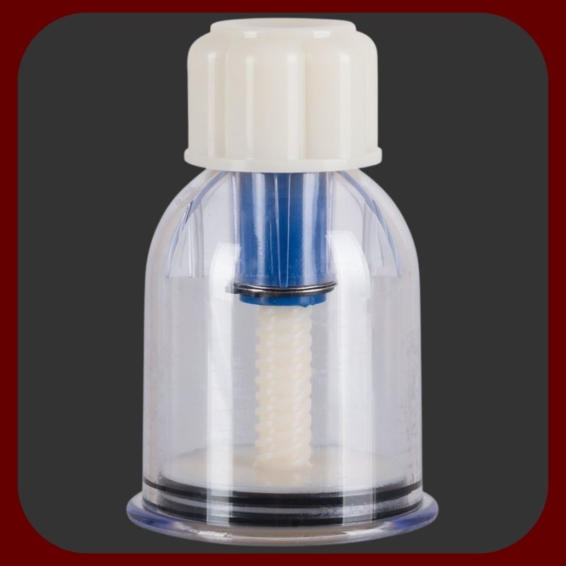 Výkonné průhledné odsávačky na bradavky XL – sada 2 kusů, zvýšení citlivosti a intenzivní stimulace, rozměry 10,5 x 5,8 cm.