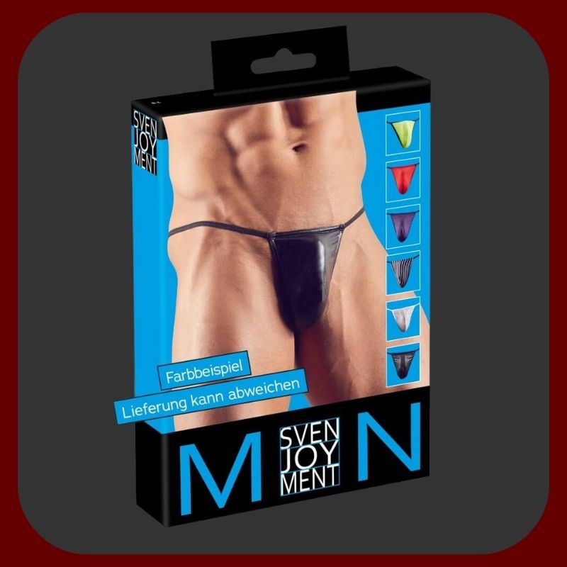 Sada 7 pánských elastických tang Cottelli Collection v různých barvách a vzorech, univerzální velikost S–L