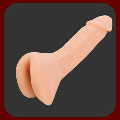 PDX masturbátor a návlek na penis v realistickém análním tvaru, tělová barva, délka 20 cm, vyrobený z elastického TPR materiálu.