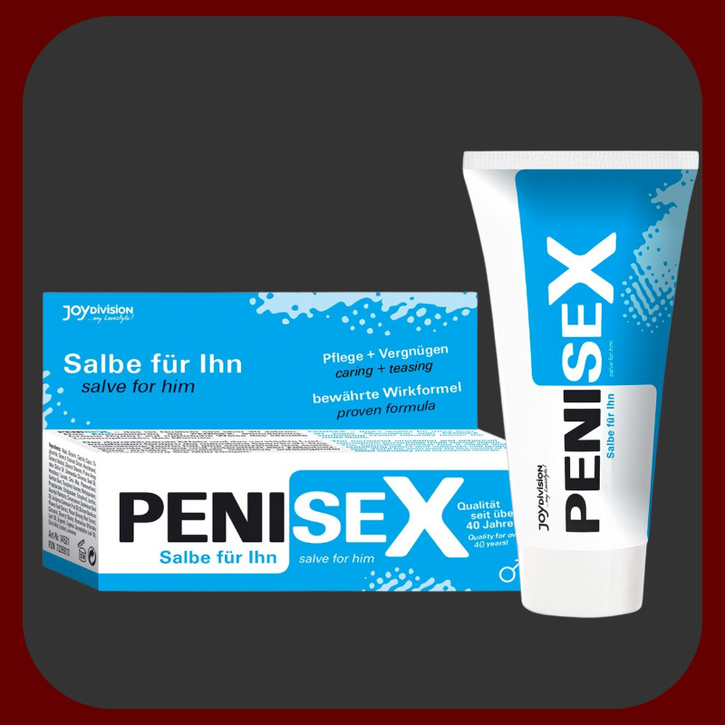 "Penisex" intimní krém v balení 50 ml pro zlepšení erekce a intenzivní stimulaci.
