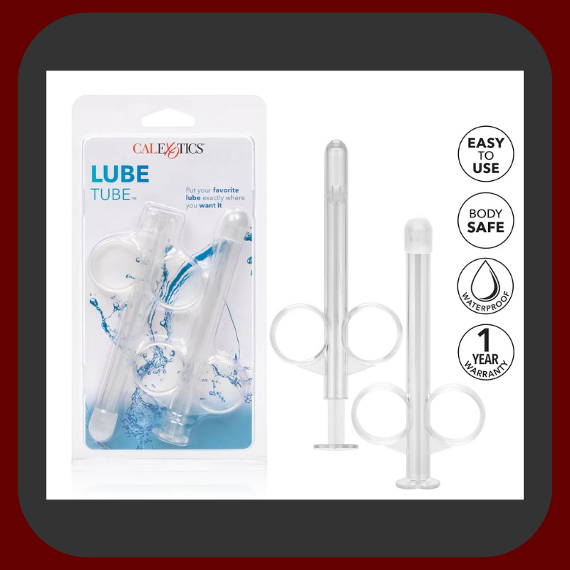 Plastová stříkačka pro lubrikant, 2 ks v balení, ideální pro snadné dávkování lubrikantu.
