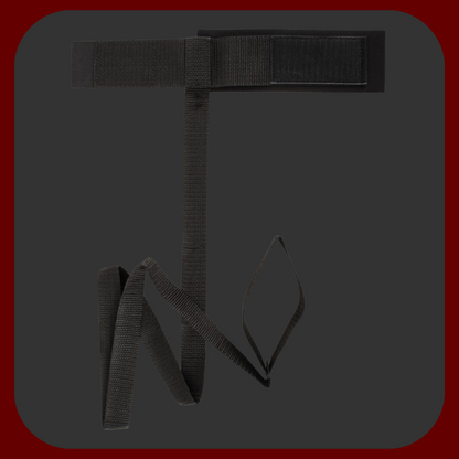 Sada popruhů na svázání zápěstí a kotníků, černo-červené BDSM pouta s nastavitelným zapínáním, ideální pro bondage hry.