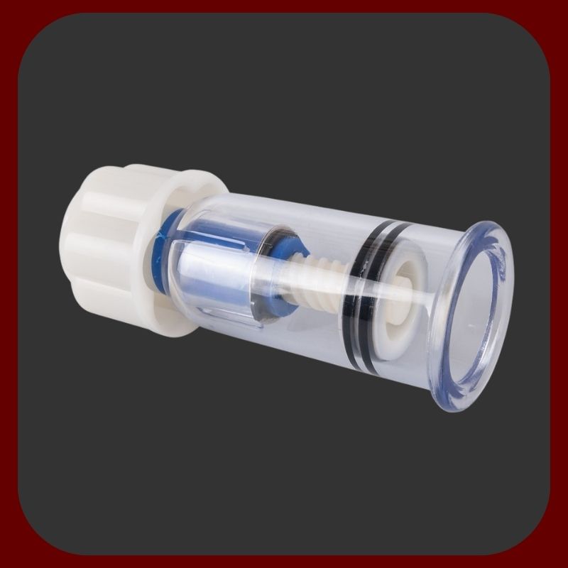 Transparentní přísavky na bradavky z ABS plastu s otočným mechanismem pro zvýšení citlivosti a intenzivnější erotické prožitky – EROSIANA