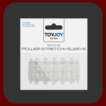 Průhledný stimulační návlek na penis s ultra stimulačním povrchem, vyrobený z měkkého elastického materiálu, 6,5 x 3 cm.