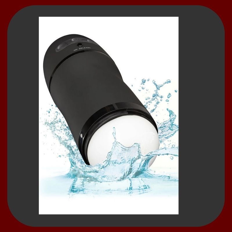 Černý vibrační masturbátor Pulsar Stroker se sacím efektem a USB dobíjením pro intenzivní mužské potěšení – EROSIANA.