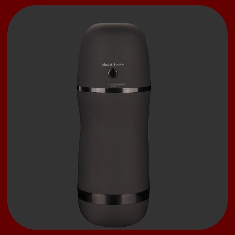 Černý vibrační masturbátor Pulsar Stroker se sacím efektem a USB dobíjením pro intenzivní mužské potěšení – EROSIANA.