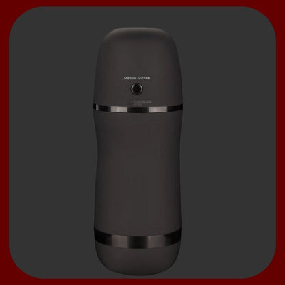 Černý vibrační masturbátor Pulsar Stroker se sacím efektem a USB dobíjením pro intenzivní mužské potěšení – EROSIANA.