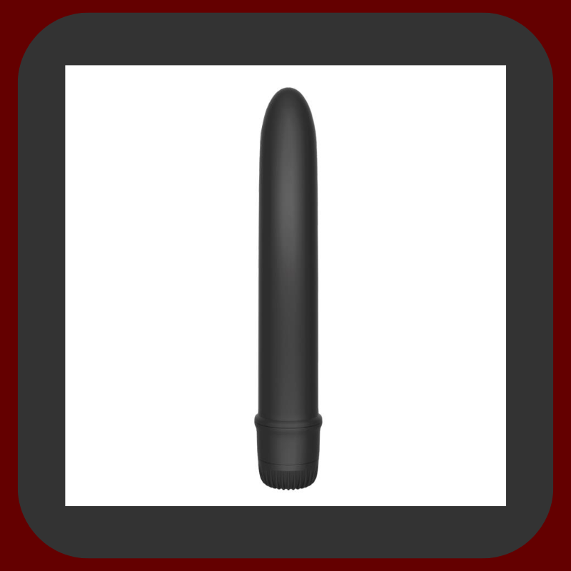 Černý vibrátor Raand Pure Pleasure s plynulým ovládáním vibrací pomocí otočného kolečka, ideální pro diskrétní každodenní potěšení.

