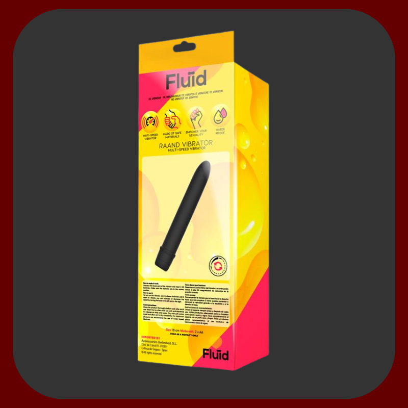 Černý vibrátor Raand Pure Pleasure s plynulým ovládáním vibrací pomocí otočného kolečka, ideální pro diskrétní každodenní potěšení.

