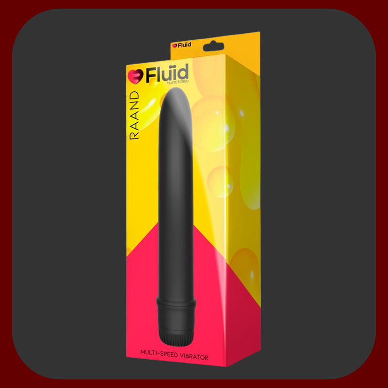 Černý vibrátor Raand Pure Pleasure s plynulým ovládáním vibrací pomocí otočného kolečka, ideální pro diskrétní každodenní potěšení.

