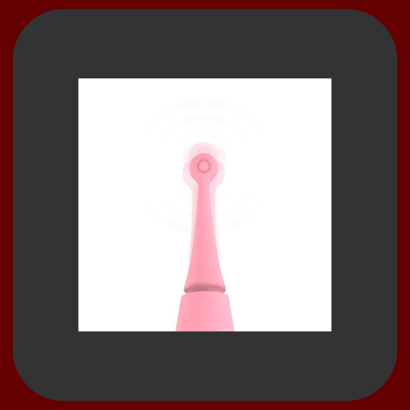 Výkonný ultra vibrující stimulátor klitorisu RADIAN v růžové barvě s ergonomickým designem, 10 vibračními režimy a magnetickým nabíjením.