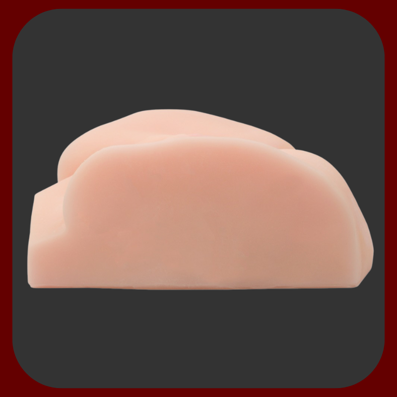 Realistická vagína a anální otvor Oxana v životní velikosti, ultra realistický materiál Cyberskin, autentická erotická pomůcka pro muže.