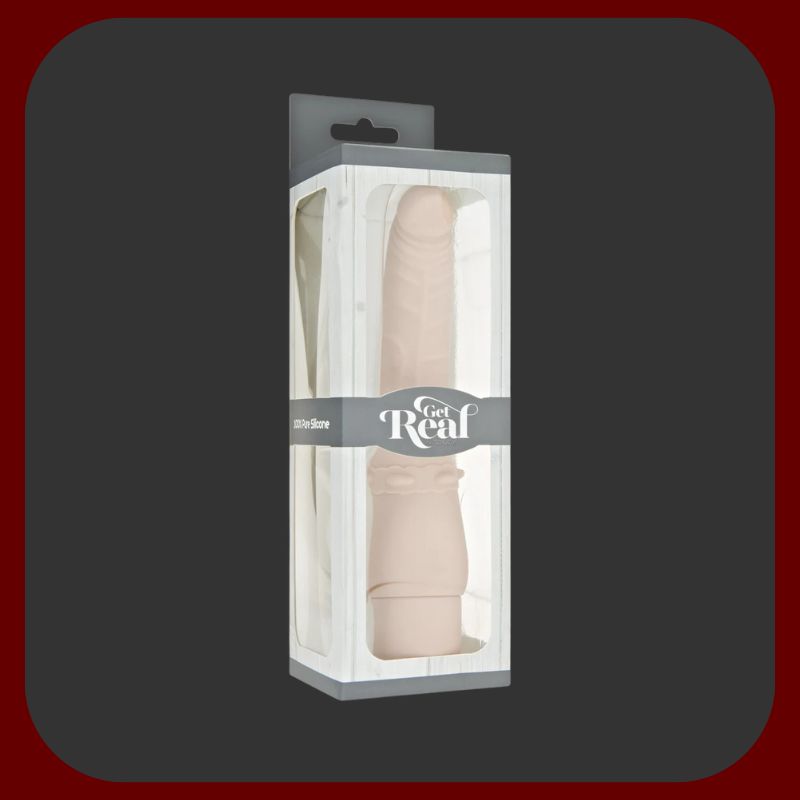 Tělový realistický vibrátor z lékařského silikonu s ergonomickým zakřivením a 7 vibračními režimy