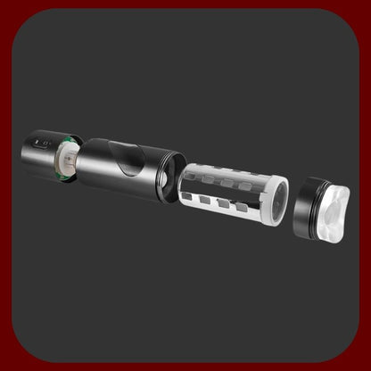 Robotizovaný výstrekový masturbátor pre mužov 23 × 7 cm, automatický, USB dobíjací, s nastaviteľnou turbo stimuláciou.