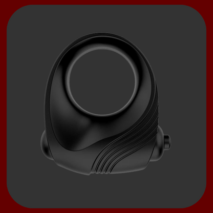 Romeri – erekční kroužek s vibrační kuličkou, vyrobený z čistého černého silikonu pro intenzivnější rozkoš a silnější erekci.