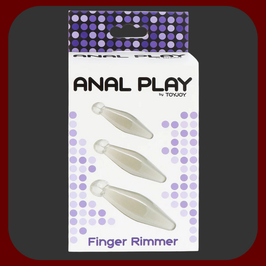 Sada 3 měkkých análních kolíků na prsty od ToyJoy s různými velikostmi pro individuální stimulaci.
