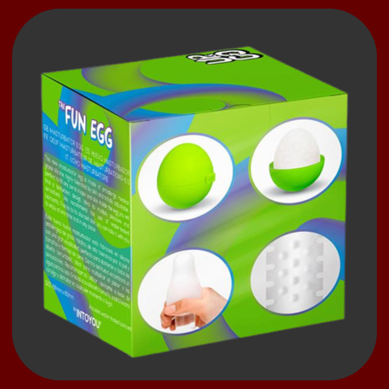 Silikonové mužské masturbační vajíčko Up And Go Bumpy Egg, elastické, s hrbolatou texturou pro intenzivní stimulaci.