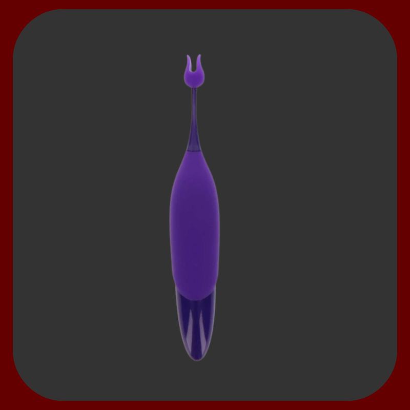 Elegantní fialový vibrační stimulátor klitorisu s výměnnými hlavicemi, vyrobený z jemného silikonu, vyrobený až 20 000 vibrací za minutu pro intenzivní ženské potěšení a perfektní klitorální orgasmus.