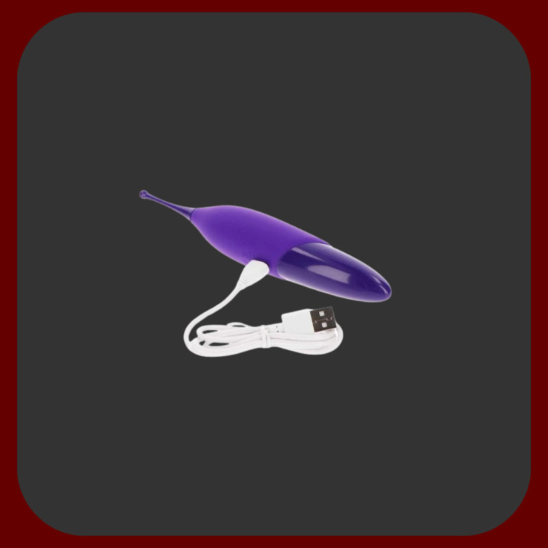 Elegantní fialový vibrační stimulátor klitorisu s výměnnými hlavicemi, vyrobený z jemného silikonu, vyrobený až 20 000 vibrací za minutu pro intenzivní ženské potěšení a perfektní klitorální orgasmus.