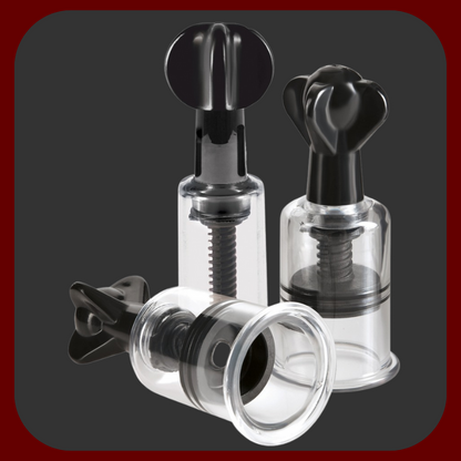 Super Sání Trio – sada tří přísavek pro intenzivní stimulaci bradavek a klitorisu, které vytvářejí silné vakuum pro maximální citlivost a potěšení.